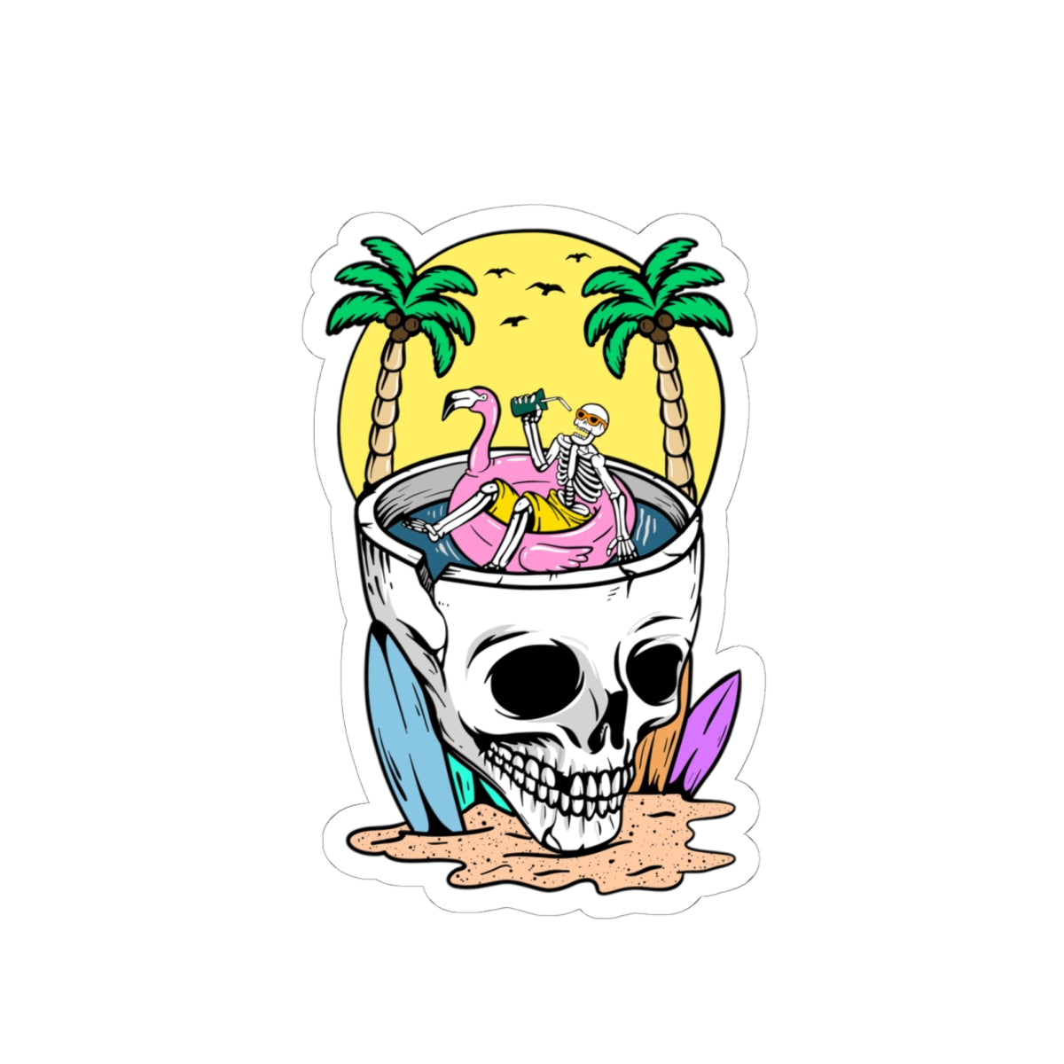 Rather Be Swimming Sticker