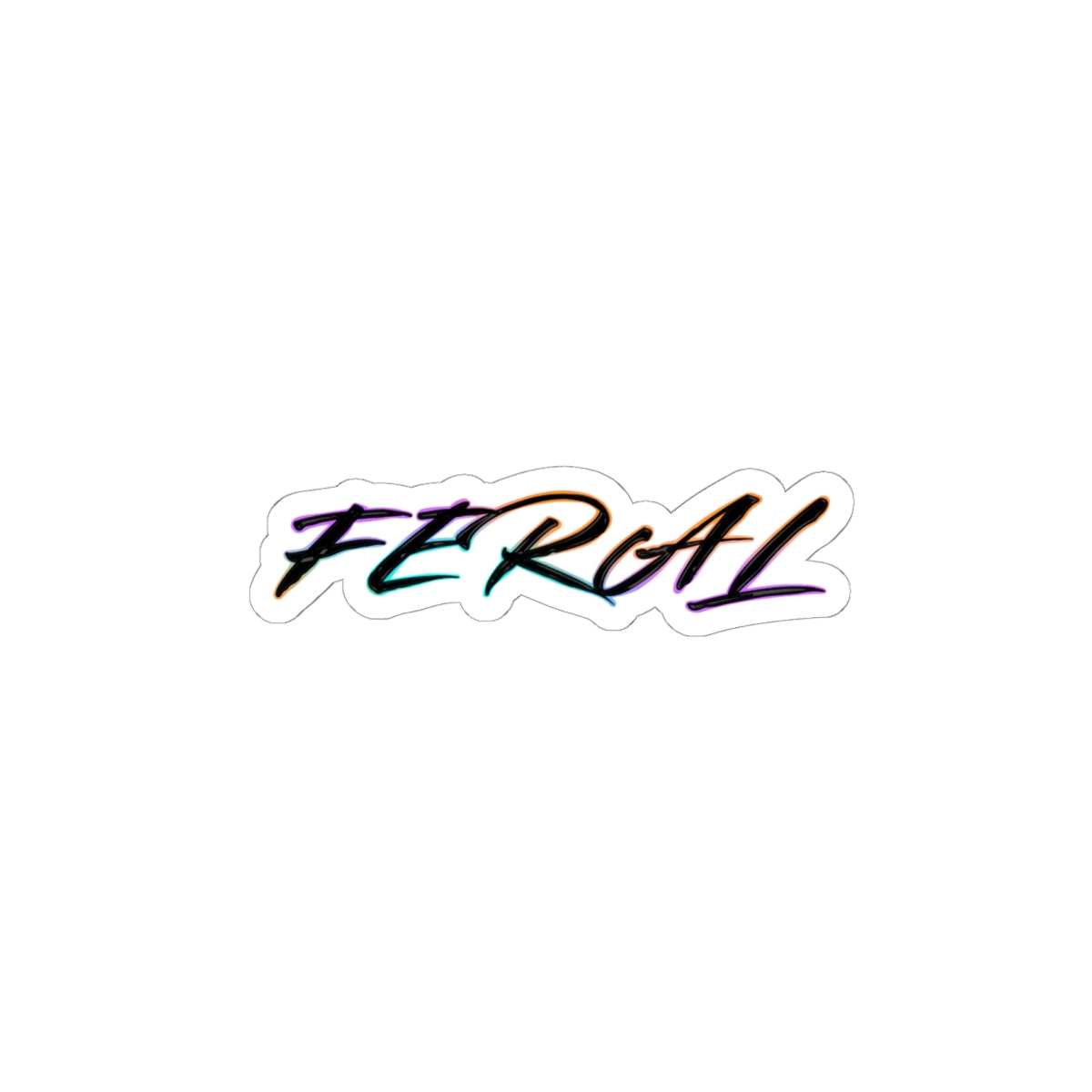 Feral Sticker