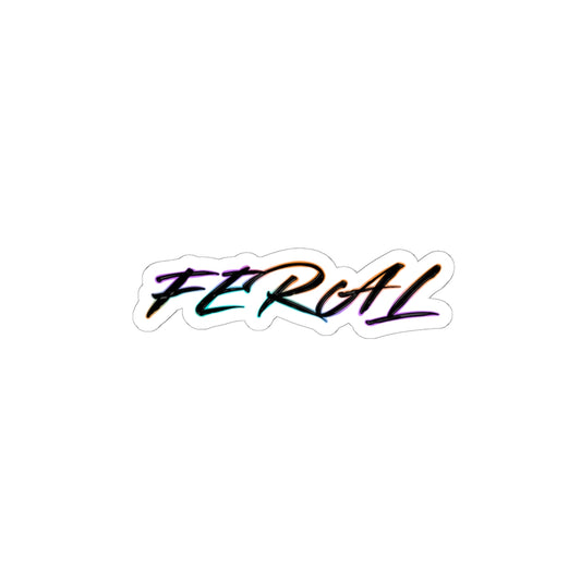 Feral Sticker