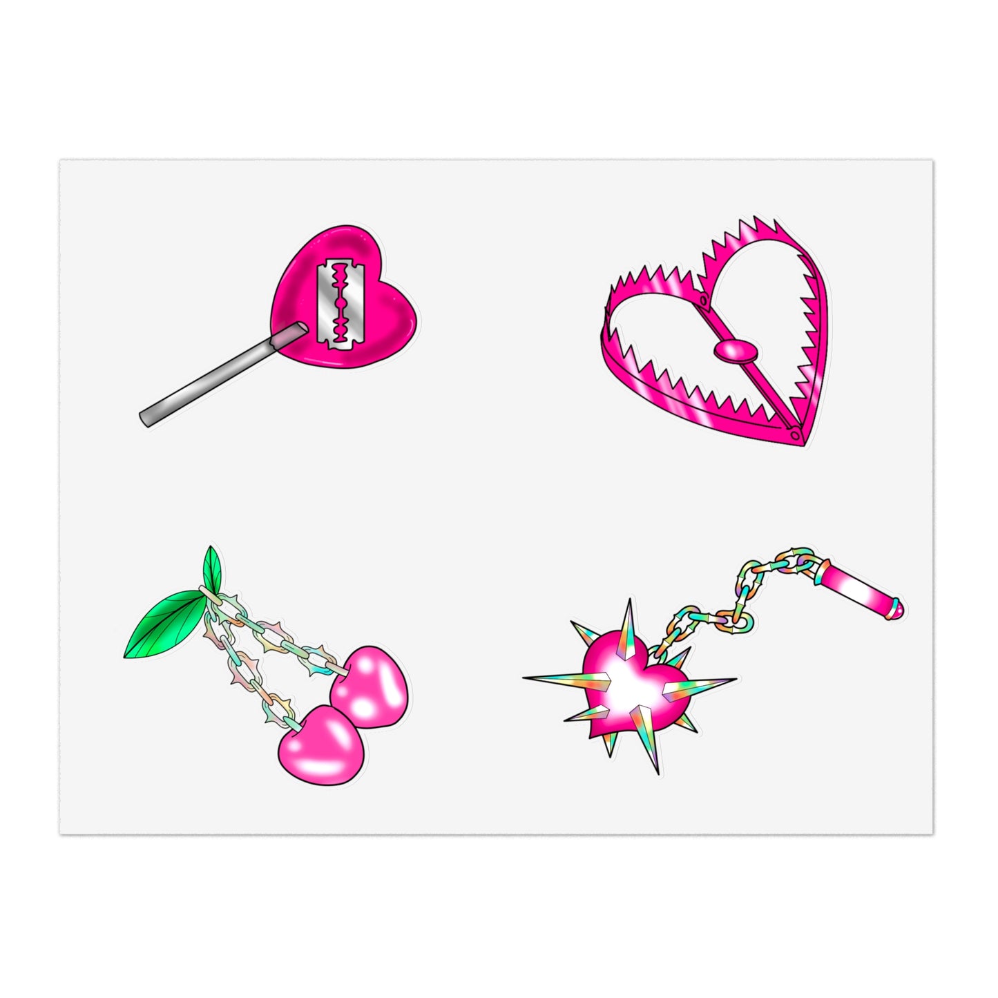 V-Day Flash Sticker Sheet