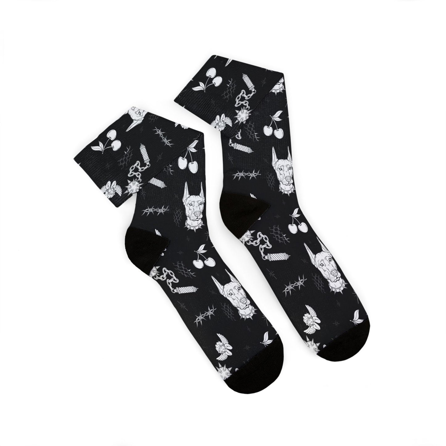 The Doberman Crew Sock
