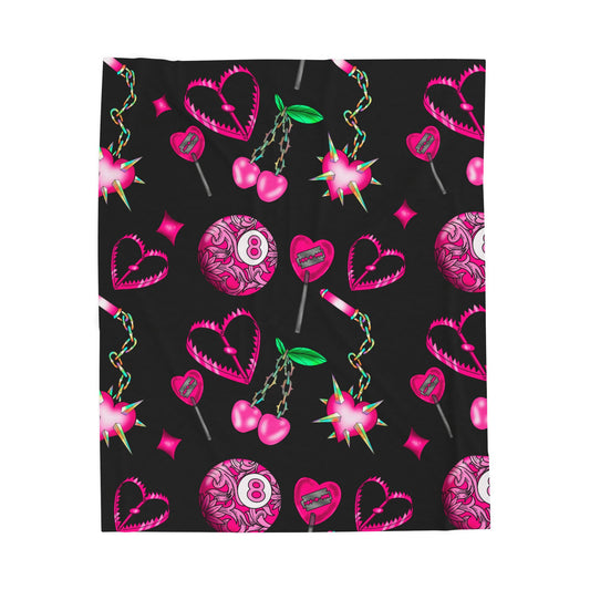 V-Day Flash Velveteen Plush Blanket