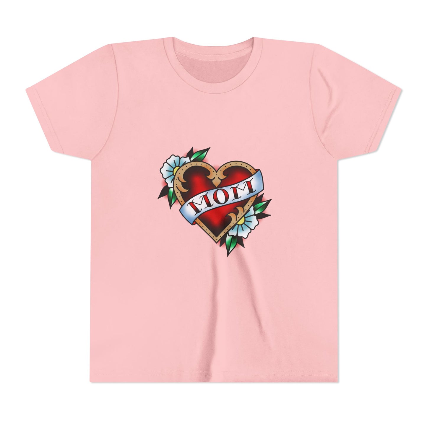 Mom Tattoo Youth Short Sleeve Tee