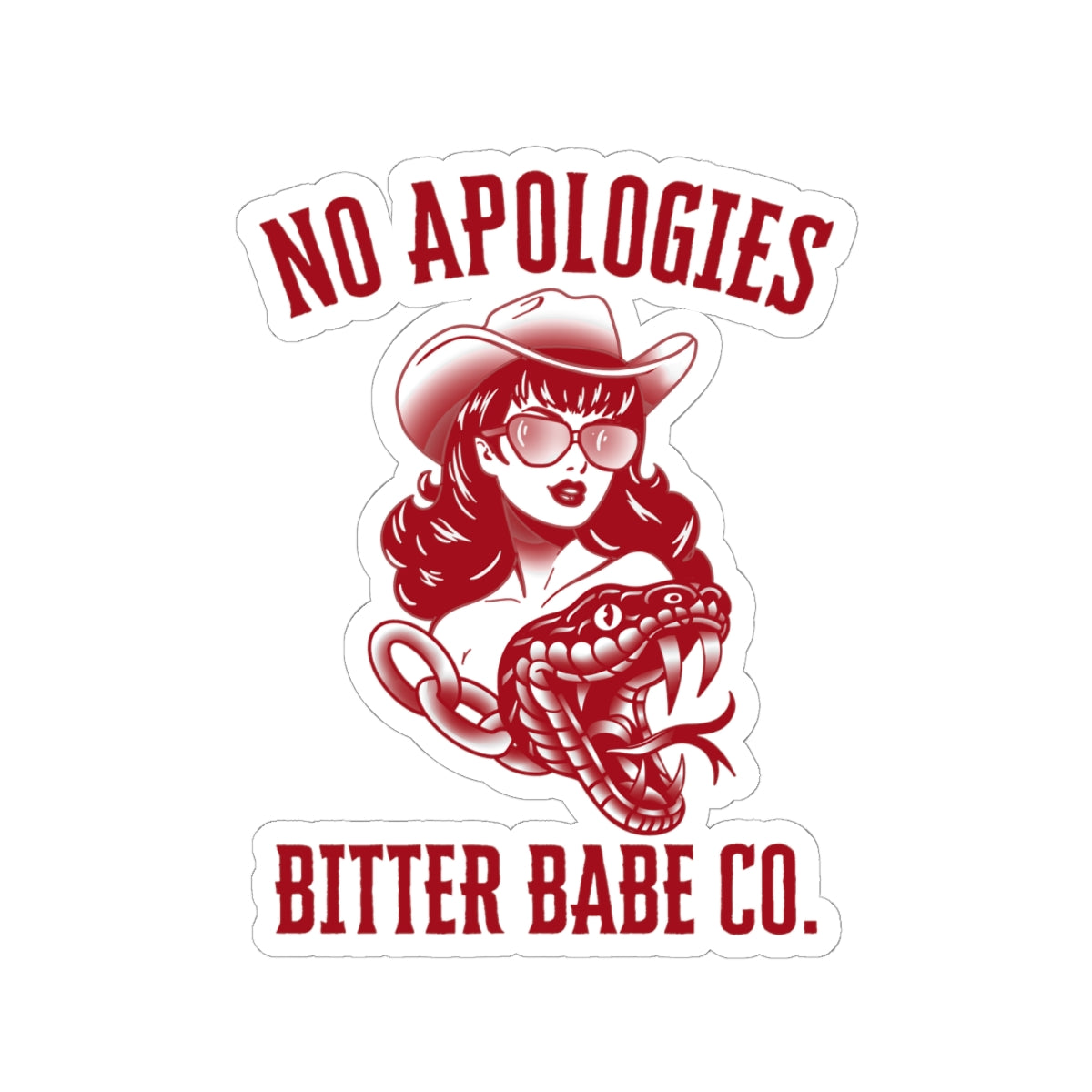 No Apologies Sticker