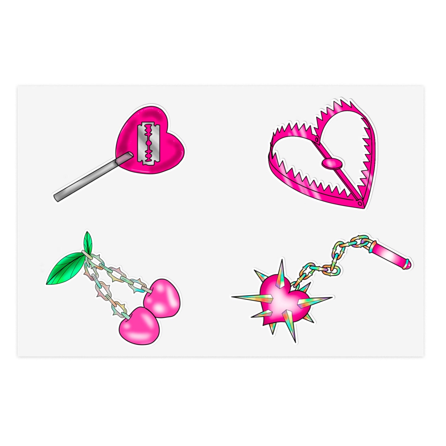 V-Day Flash Sticker Sheet