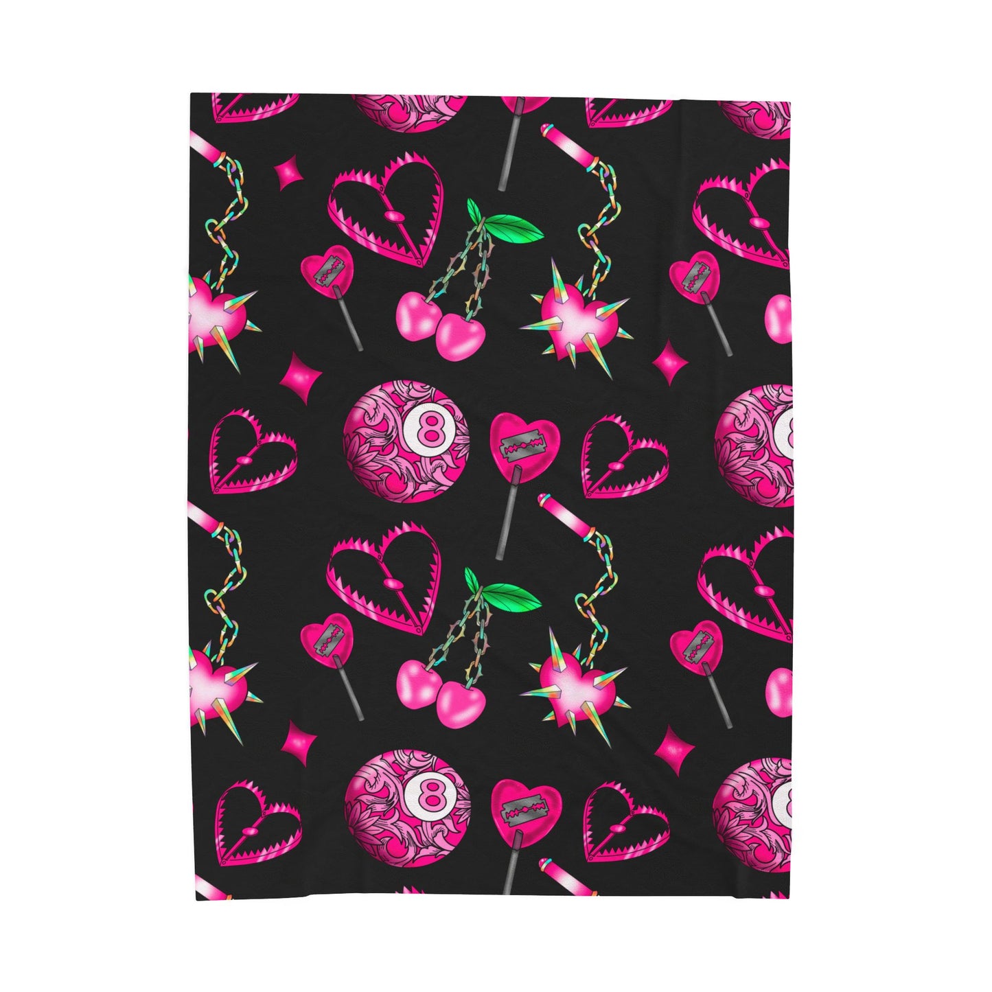 V-Day Flash Velveteen Plush Blanket