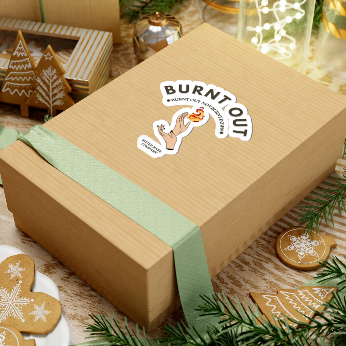 Burnt Out Kiss-Cut Sticker