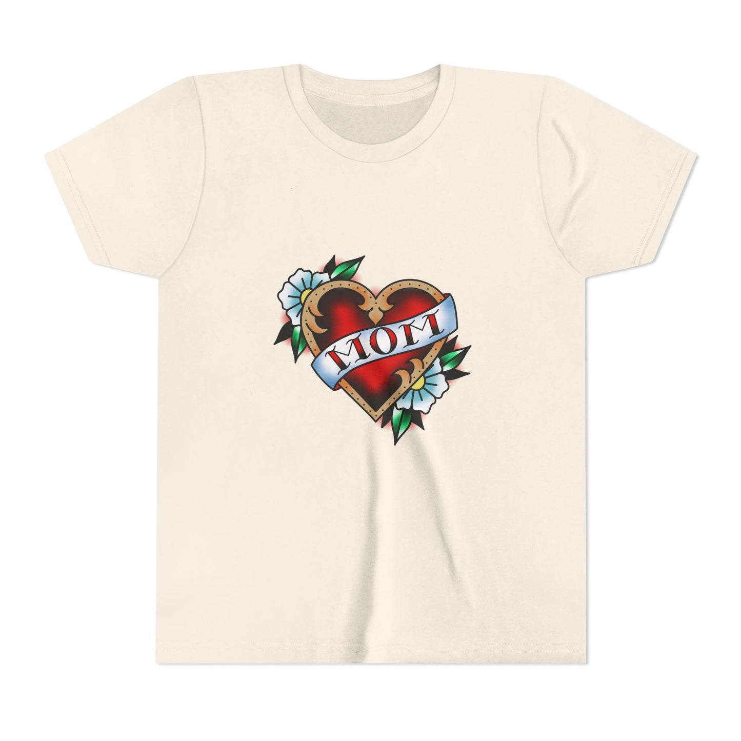 Mom Tattoo Youth Short Sleeve Tee