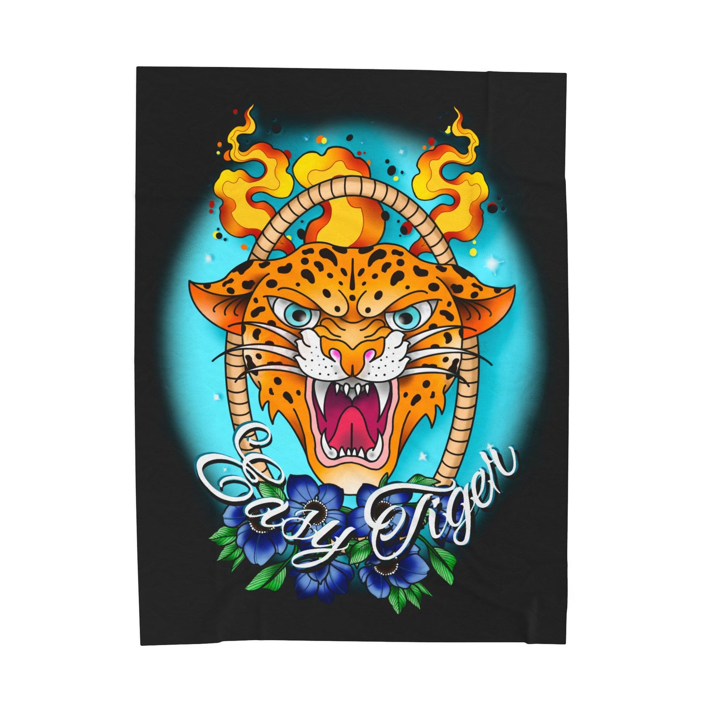 Easy Tiger Velveteen Plush Blanket