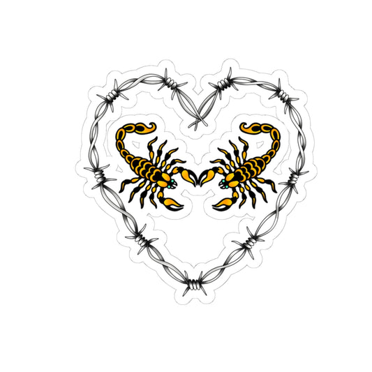 Scorpion Heart Sticker