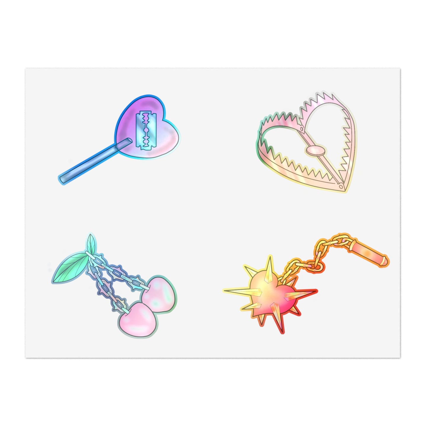 V-Day Flash Sticker Sheet