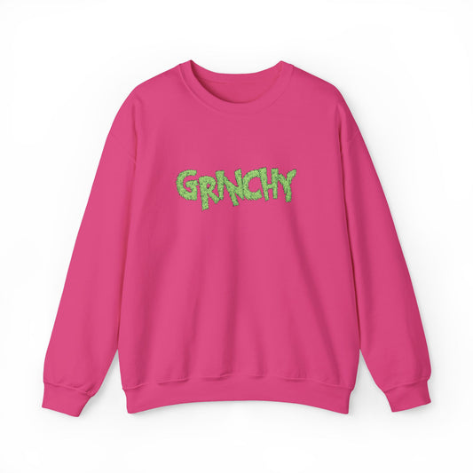 Grinchy Embroidered Sweatshirt