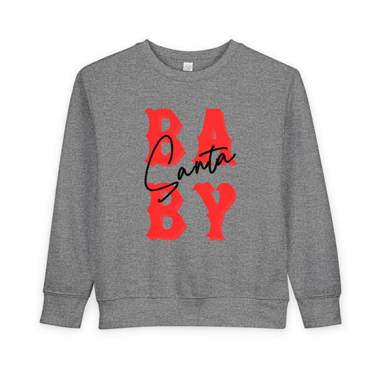 Baby Santa Toddler Christmas Holiday Pullover Sweatshirt