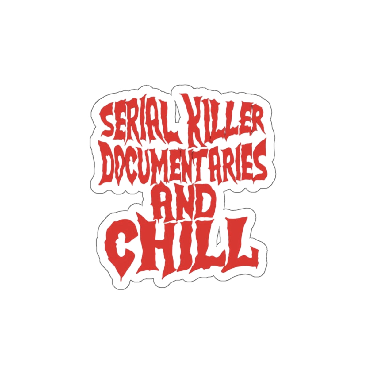 Serial Killer Documentaries Die-Cut Stickers