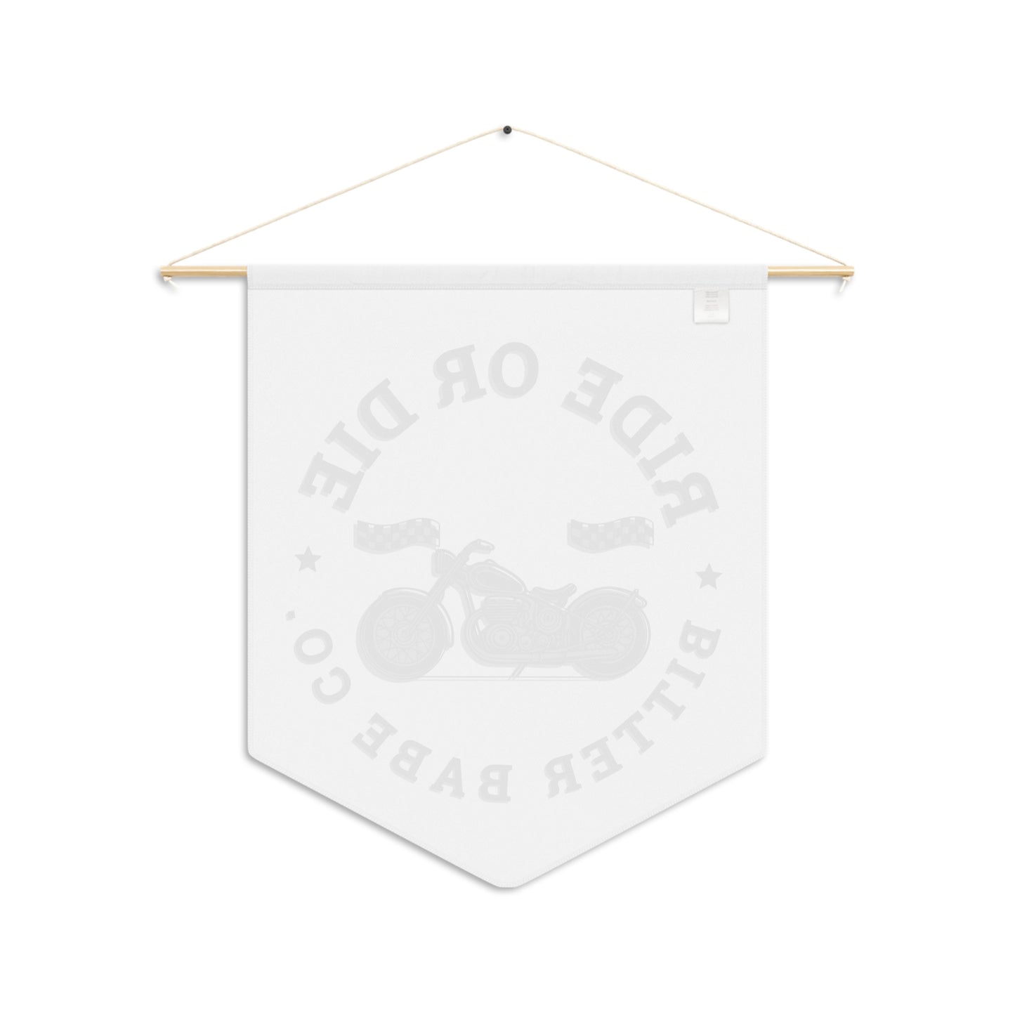 Ride or Die Motorcycle Kids  Pennant Banner