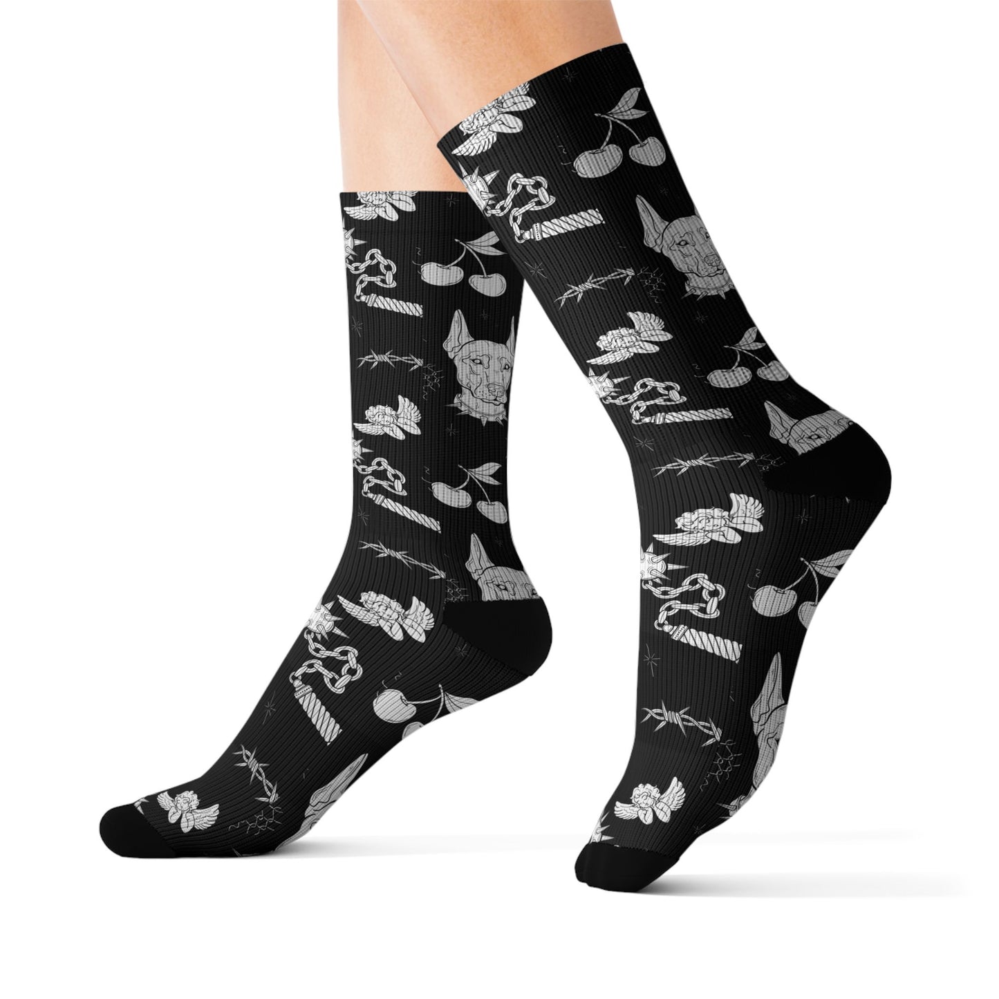 The Doberman Crew Sock